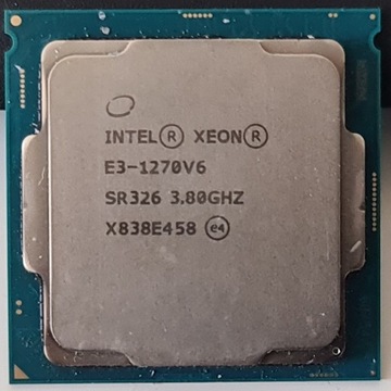 Intel xeon E3-1270 v6