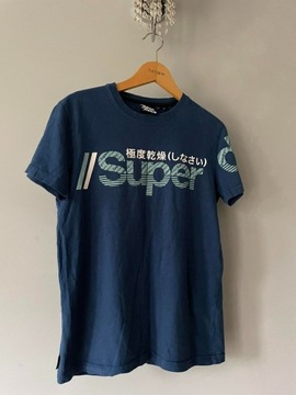 T-shirt SuperDry ciemnoniebieski S