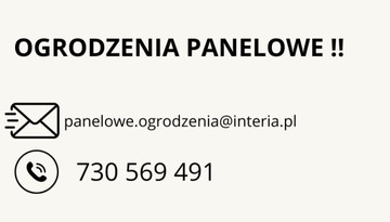 OGRODZENIE PANELOWE H=123  KOMPLETNE  1MB