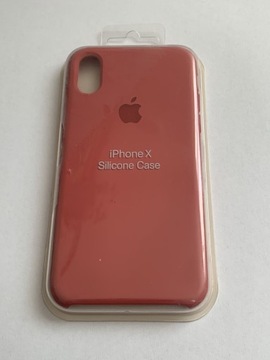 Plecki Apple silicone Case IPhone X ceglasty