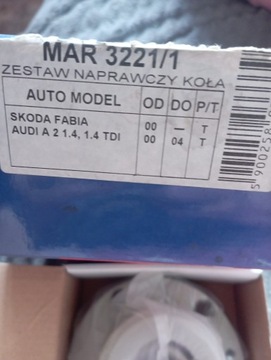 Piasta koła Skoda Fabia Audi tył MAR 3222