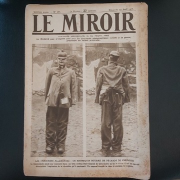 Stare czasopismo z 1917r.-LE MIROIR