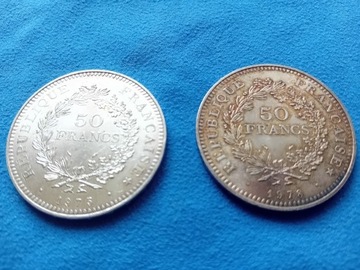 50 franków 1975 i 1978 Francja