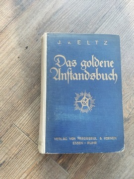 DAS GOLDEN ANSTANDSBUCH-J.V.ELTZ-1921r.