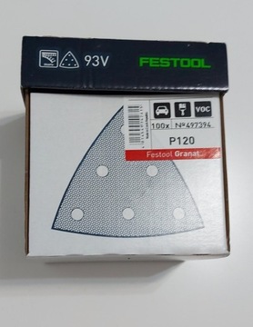 Arkusz Ścierny FESTOOL V93/6 P120/100 szt 497394  