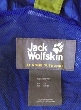 Kurtka zielona JACK WOLFSKIN 3in1 kids eu 128