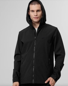 Kurtka SOFTSHELL Męski 4F H4L22-SFM001  - czarny 