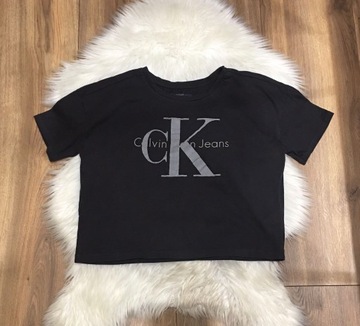 Szary t-shirt Calvin Klein S