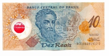 Brazylia 10 reali z 2000 - P.248 polimer b. rzadki
