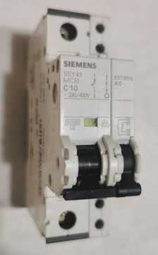 Wyłącznik nadprądowy Siemens 5SY41 C10+5ST3010 
