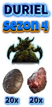 Diablo 4 SEZON 4 Duriel Shard Agony Slick Egg Łupy