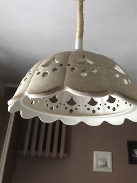 Lampa ceramiczna koronkowa