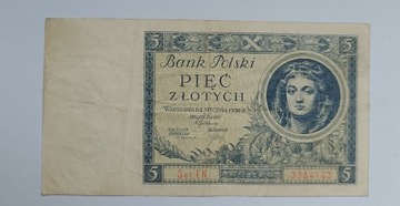 Banknot 5 złotych 1930