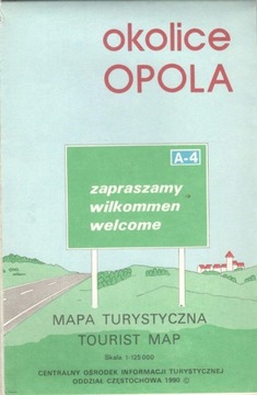 Okolice Opola - mapa turystyczna