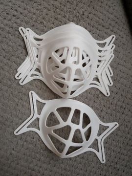 Wspornik maski 3D 5szt biały 