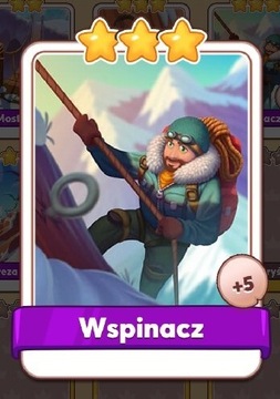 Coin master karta Wspinacz W 5 minut!