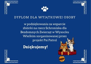 Dyplom dla wyjątkowej osoby