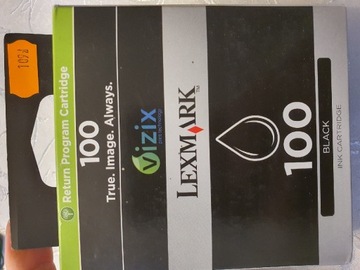 Tusz Lexmark 100 black oryginał Vizix print tech