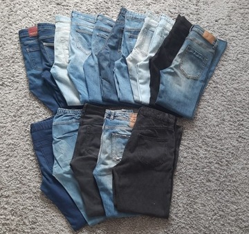 Zestaw spodni jeans xs s 34 36 