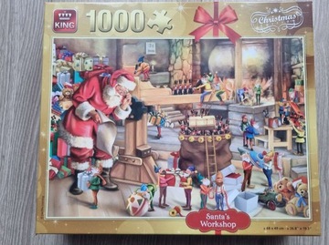 Puzzle świąteczne Santa workshop 1000