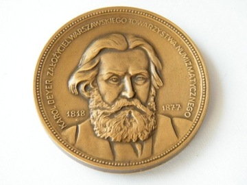 medal Karol Beyer Założyciel warszawskiego T. N.