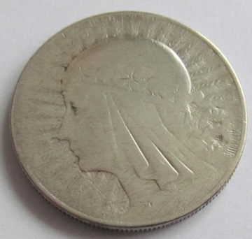 10 złotych Głowa Kobiety 1933 r. (1) Ag oryginał