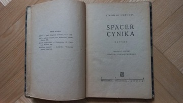 SPACER CYNIKA Jerzy Lec 1946 il. H. Tomaszewski