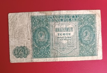 Banknot 2 złote 1946