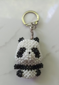 Panda. Breloczek do kluczy. Handmade.