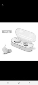 Słuchawki bezprzewodowe białe