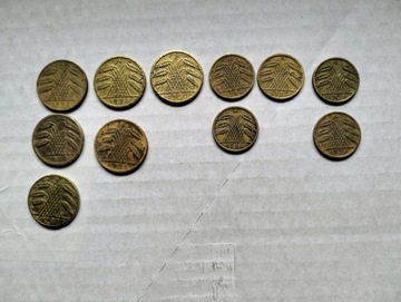 Zestaw reichspfennigów, Reichspfennig,monety