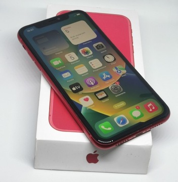  SMARTFON APLLE IPHONE 11 RED Z PUD. KOND. 86 %