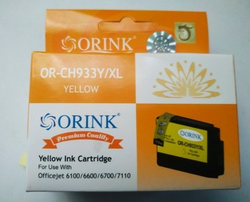 Tusz Orink do HP 933 xl yellow żółty 
