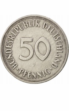 Moneta , Niemcy Rfn 50 pfenning 1950