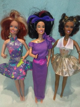 Trzy lalki piosenkarki Spice Girls firmy Mattel