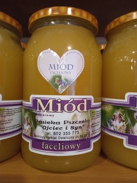 Miód Faceliowy NATURALNY z Kieleckiego 