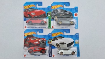 Zestaw 4 samochodzików HotWheels