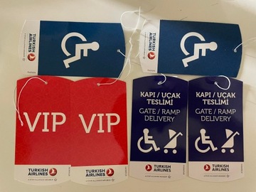 Przywieszki bagażowe Turkish Airlines VIP PRM 