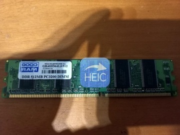 Pamięć DDR  512MB PC3200 GOOD RAM