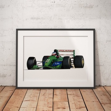 Plakat Print Formuła 1 Benetton 191 7UP Michael Schumacher 1991 F1 A3