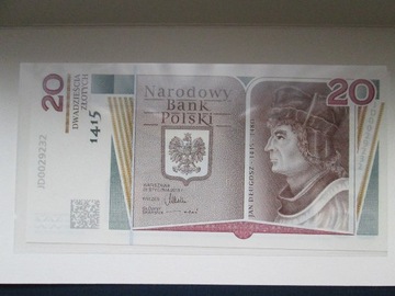 Banknot 20 złotych 2015r. Jan Długosz