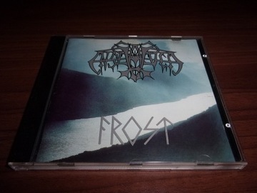 Enslaved Frost jewel case with band logo and title