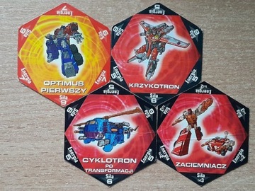 Karty transformers star foods 4 szt.