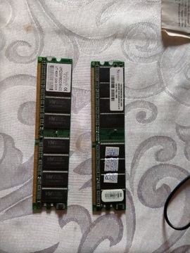 Kości RAM DDR 1 2x512mb
