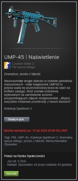 UMP-45 | Naświetlenie cs:go cs2 skin