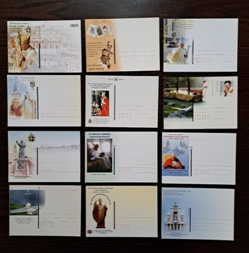 JAN PAWEŁ II - zestaw kart pocztowych