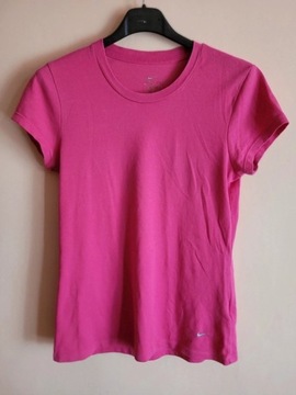 T-shirt fuksja Adidas roz. S