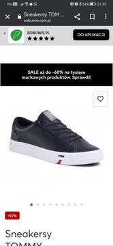 Buty sportowe Tommy Hilfiger nowe roz 40 26.5 cm