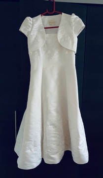 Sukienka na ślub, komunię z bolerkiem 134 cm
