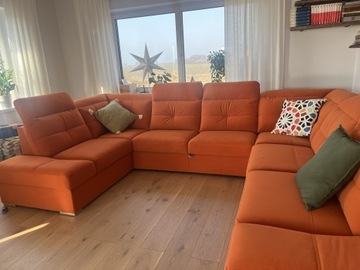 Sofa panoramiczna z funkcją spania